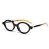 Nuevas Gafas de Moda con Montura Ovalada para Hombres y Mujeres, Estilo Retro, Luz Azul Anti-Reflejo, Lentes Transparentes, Lentes Transparentes Estilo Nerd