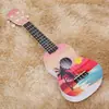 Venta al por mayor transfronteriza Ukulele de 21 pulgadas Abs Multicolor Guitarra Hawaiana de Cuatro Cuerdas Guitarra Pequeña Instrumento Musical de Educación Temprana para Niños