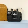 Bolsa de estudo de grande capacidade em desenho animado para alunos do ensino fundamental II e médio, bolsa de ombro transversal, bolsa de mão, bolsa de estudo para alunos do ensino fundamental