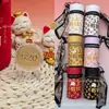 Oro Puro 999 Princesa "Por Favor Hazte Rico" Pequeño Pastel Colgante de Oro - Bolsa Cubo de Dinero Instantáneo Regalo de Promoción de Tienda