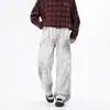 Pantalones Tie-Dye con Estampado de Leopardo Estilo Americano para Hombre, Primavera y Otoño, Tallas Grandes, Marca de Moda, Pantalones Casuales Sueltos de Pierna Recta Ancha
