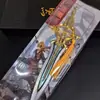 Merchandising del Juego Rey de la Gloria 22cm Blanco Plateado Modelo de Arma Aria Juguete de Metal Aleación Noafilable