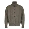 Suéter Cardigan Estilo Old Money Americano para Hombres y Mujeres Otoño/Invierno Aspecto Vintage Desgastado Estilo Perezoso Ropa de Punto Cálida Moderna
