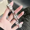Correa para Xiaomi Mi Band 9 Pro con Pulsera Irregular de Metal y Incrustaciones de Diamantes, Adecuada para Redmi Watch 5 y Xiaomi Mi Band 9/8