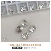 Acessórios de Arte de Unhas Brancos de Alta Qualidade com Strass de Verso Pontiagudo, Cristal K9 Coração Deslumbrante Ovo de Pomba Ângulo Reto Doce de Rocha Strass Transparentes