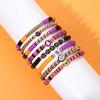 Pulsera Navideña de Halloween Transfronteriza Pulsera de Arcilla Suave Pulsera de Perlas de Colores Letras Fantasma Calabaza suit