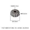 Prata S925 Contas de Roda Listrada Contas Espaçadoras Ufo Contas Soltas Fio de Corda para DIY Feito à Mão Pulseira de Pérola de Cristal Acessórios para Miçangas