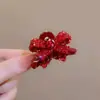 Mini Pinza de Garra con Pedrería Dulce Peinado de Princesa Pinza Lateral Estilo Coreano Versátil Brillo de Chica Rica Lazo de Pedrería Flequillo Exquisito Accesorio para el Cabello