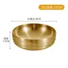 Acero Inoxidable 304 Tazón para Fideos Fríos Estilo Coreano Tazón Ondulado de Doble Capa Tazón Doméstico Anti-quemaduras para Sopa Tazón Dorado Luosifen Tazón para Ramen