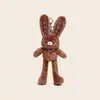 Jinnew Original Nuevo Conejo de Peluche con Oreja de Tirar de Acero Colgante Colgante de Muñeca de Peluche Sorpresa Creativa