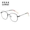 Armazón de Metal Retro Anti-Luz Azul para Gafas 2932 Se Puede Equipar con Armazón para Gafas de Miopía Espejo Plano Armazón Poligonal