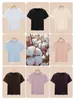 Camiseta de Manga Corta para Mujer con Hilo de Espiga de Algodón y Seda, Estilo Coreano, Moderna, Rejuvenecedora, Versátil, Corte Holgado, Disimula la Forma del Cuerpo, Top Adelgazante