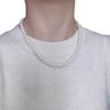 Collar de Botones de Flor de Cáñamo de Perlas Shi Jia de Doble Capa Desmontable para Otoño e Invierno Lujo Ligero Sentido de Gama Alta Cadena de Suéter de Nicho Apilado Elegante