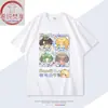 Mermaid Falls Periféricos de Marca Compartida Bai Chunian Lanbo Mismo Algodón Camiseta de Manga Corta Ropa Bidimensional para Estudiantes Hombres y Mujeres