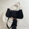 Bolso de Hombro Versátil de Moda Coreana 2026 para Mujer, Bolso Cuadrado Pequeño Casual y Ligero con Lazo para Salir