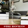 Castiçal de Vidro Transparente Artesanal Criativo Estilo Europeu Lâmpada a Óleo de Vidro Decoração Móveis para Casa Venda Direta da Fábrica