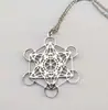 Collar Colgante Merkaba Mano de Fátima Collar Árbol de Sri Fresco y Dulce No