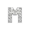 10mm Aleación de Cromo Diamante Capital Letra Inglesa Joyería Hecho a Mano DIY Garra de Gato Corazón Accesorios para Collar de Mascota