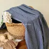Algodón Hilo Coreano Teñido en Hilo Cuadros Básico Ropa Infantil y Vestido para Mujer