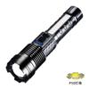 Nuevo fuerte luz recargable por USB transfronterizo iluminación de emergencia para camping al aire libre linterna láser blanca con luz de trabajo COB