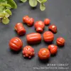 Venta al por mayor de accesorios de Ágata Roja del Sur: Cuentas de loto rojo del sur, cuentas con forma de calabaza, cuentas con forma de durazno y cuentas con forma de nube para pulseras, en un diseño de estilo chino