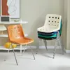 Silla de Queso Silla con Agujero Usada Estilo Ins Restaurante de Celebridades de Internet Cafetería Respaldo Silla de Mesa de Comedor Taburete de Maquillaje