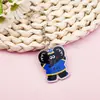 Lindo Elefante Oso Llavero Acrílico Colgante Personalizado Colgante para Mochila Escolar Regalo Pequeño para Estudiante Llavero de Dibujos Animados