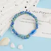 Pulsera de cerámica de Jingdezhen, nueva y que no se decolora, para estudiantes mujeres, pulsera de cuentas de estilo antiguo, pulsera de cerámica fresca y moderna