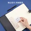 Cuaderno Deli 7941/7942 con Tapa de Cuero 120 Hojas - 16K Cuaderno de Reuniones de Cuero Bloc de Notas de Trabajo Dropshipping