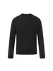 Camiseta de Manga Larga con Cuello Redondo Estilo Retro Americano 11Kn para Hombres y Mujeres, Estilo Básico, Ajuste Delgado, Secado Rápido, Antibacteriana, Camiseta Base de Ajuste Holgado