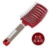 Peine de doblez grande, peine de costillas, peine de masaje con melena de cerdo, peine de nueve filas, peine de plástico para cabello rizado.
