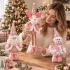 Muñeca Navideña Rosa Nueva Lentejuela Muñeco de Nieve Navideño Retráctil Decoración Navideña Exhibición de Ventana