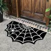 Felpudo de Cristal Terciopelo para Suelo de Halloween Transfronterizo Felpudo Decorativo de Murciélago Calabaza Entrada Entrada Felpudo de Entrada de Payaso Aterrador