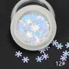 12 Lantejoulas de Floco de Neve Ultrafinas Natal Outono e Inverno Natal Ano Novo DIY Decorativo Lantejoulas com Glitter de Areia Movediça Lantejoulas para Nail Art de Natal