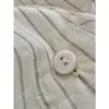 Yuran 26 Primavera/Verano Nuevo Estilo Británico Hilo de Algodón Pima Teñido en Hilo Cuello Clásico Raya Patchwork Camisa Adelgazante