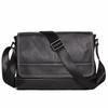 Nova Bolsa Mensageiro Masculina Feita à Mão Luojia Bolsa de Ombro de Couro de Vaca Bolsa Transversal Feminina Bolsa iPad de Grande Capacidade Bolsa Masculina de Couro Genuíno