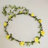 Exclusivo transfronterizo para diadema de flor de corona de novia de estilo coreano para la playa tocado diadema de playa diadema suministro al por mayor de comercio exterior