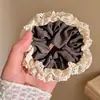 Ligas para el Cabello Lindas de Celebridad de Internet para Primavera y Verano, Accesorios Elásticos de Encaje Femeninos para el Cabello, Coleteros Dulces y Frescos