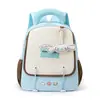 Bolsa Infantil de Dibujos Animados Linda, Nueva Mochila Kuromi de Bloques de Color, Ligera y Versátil Bolsa Escolar de Jardín de Infancia para Niños y Niñas