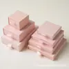 Cajas de cajón listas para joyería, anillos, collares, pulseras, aretes, colgantes y pulseras; cajas de papel extraíbles para empaque de joyería