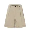 Yidao Vintage 2026 Verano Nueva Marca de Moda Color Sólido Traje de Pantalón Corto con Drapeado para Hombre, Ajuste Holgado Versátil Casual Pantalones de Cinco Puntos