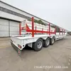 Fabricante Exporta Semirremolques de Plataforma Baja para Transporte de Madera, Remolques de Plataforma Plegables con Altura Ajustable y Semirremolques de Cuello de Cisne Ancho