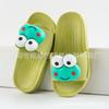 Chinelo Infantil Desenho Animado Cabeça de Animal Tridimensional Chinelo de Bebê para Uso Interno e Externo Solado Macio Chinelo Infantil