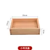 Caja de Sashimi de Madera Estilo Japonés con Tapa, Caja para Pescado, Caja para Salmón, Plato para Carne de Res, Plato para Verduras, Caja de Madera, Caja de Madera Blanca para Sushi