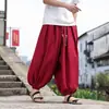 Pantalones de linterna cálidos talla extra 8XL para hombre, estilo chino, transpirables, texturizados, holgados, casuales, de pierna ancha