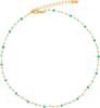 Joyería Transfronteriza Europea y Americana de Venta Caliente, Collares Simples y Frescos de Cuentas Verdes Cuadradas y Redondas, Collares de Joyería de Moda, Geométricos