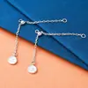 Cadena de Cola de Plata de Ley S925 Accesorios de Joyería Cadena de Extensión Telescópica Pulsera DIY Collar Cadena de Extensión Ajustable Deslizante