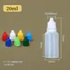 Botellas de Gotas para Ojos de PE en Stock, Botellas de Plástico Semitransparente, Botellas Exprimidoras para Gotas para Ojos, Tapa Antirrobo, Botellas Pequeñas Gotero Botellas Dispensadoras