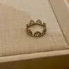 Anel Cruz Dourado Vintage Estilo Francês para Café para Mulheres, Design de Nicho com Sensação de Luxo, Anel Aberto Ajustável, Joia de Combinação Empilhável