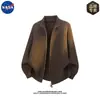 Suéter Chaqueta Cardigan Tejido de Alta Calidad Lujo Ligero Marca NASA para Hombre Otoño Casual Estilo Old Money Rebelde Fresco Top
